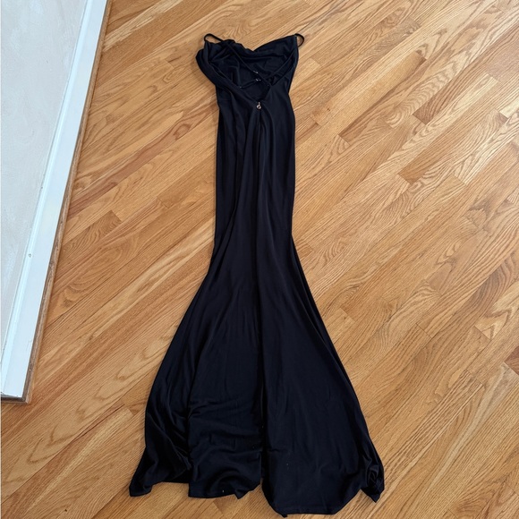 Nookie maxi dress cowl neck lace up back stunning - Picture 2 of 4